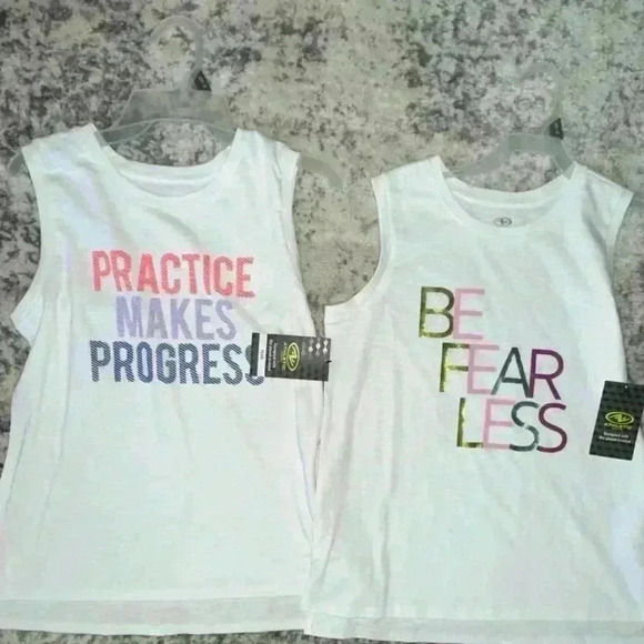 Set of 2 / NWT! Women's Athletic Works Tank Top XL (14-16) Plus White - Picture 2 of 9
